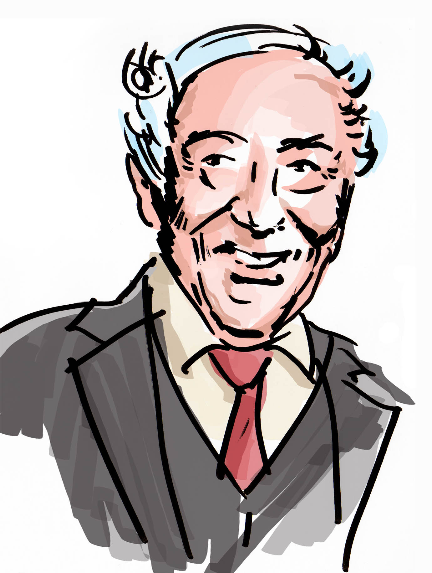 Dieter Hallervorden Didi - Dieter Hallervorden, Portrait gezeichnet