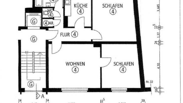Schick modernisierte große 3 Zimmer-Eigentumswohnung mit Balkon